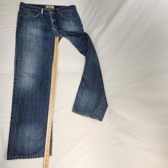 Vintage LEVI'S 555 Hipster Faded Distressed BOOT CUT Jeans Men's Size W 34 L 32. - Picture 13 of 16
